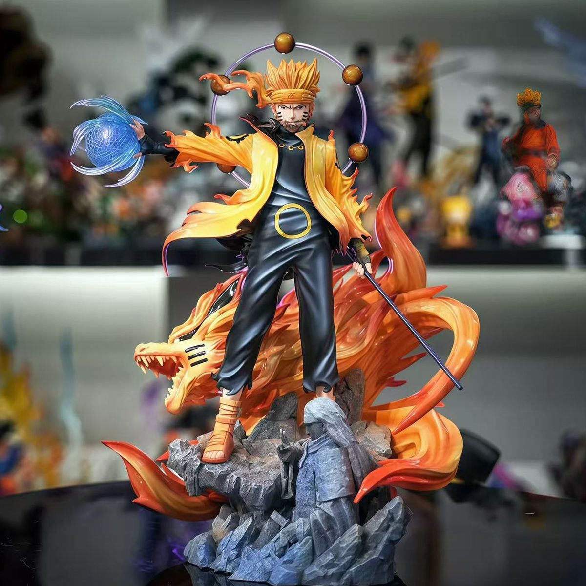 Anime Ninja Figure Flame Effec - огляд і ціна Cosplay Prop Display