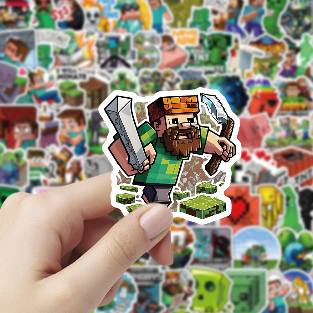 104pcs Minecrafte Stickers Cre - огляд і ціна Cosplay Prop Dagger