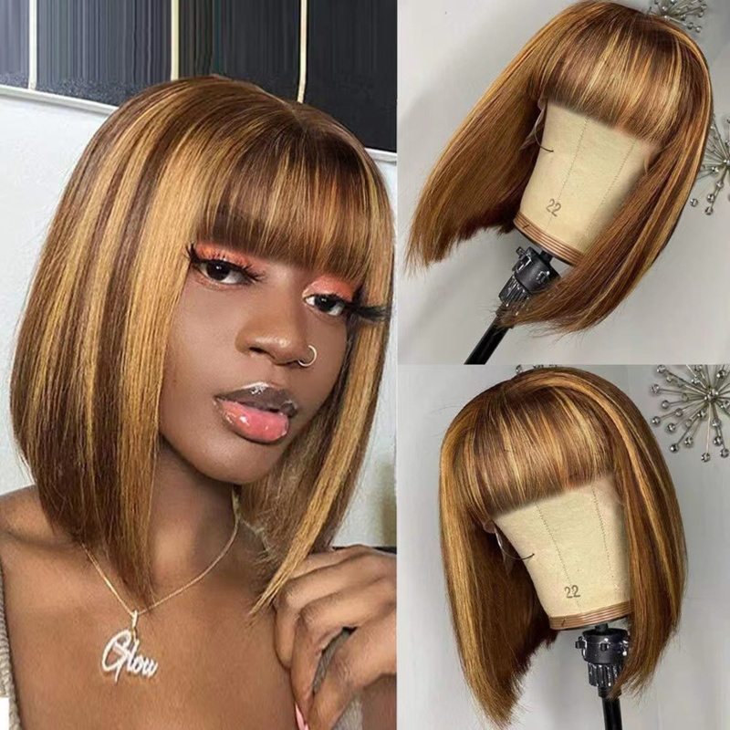 Women's short with air bangs,  - огляд і ціна Wig Fiber Net