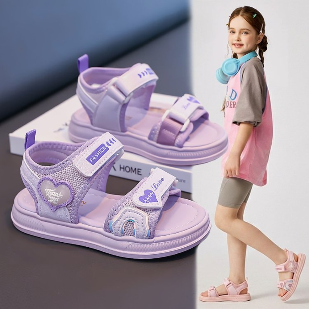 Girls' Heart-Shaped Princess S - огляд і ціна Velcro Hook Loop