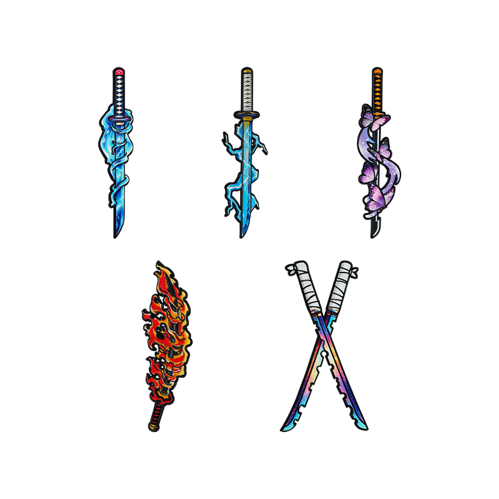 5pcs Demon Slayer Nichirin Swo - огляд і ціна Cosplay Prop Dagger